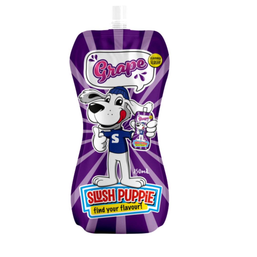Slush Puppie Pouch 250ml - Grape