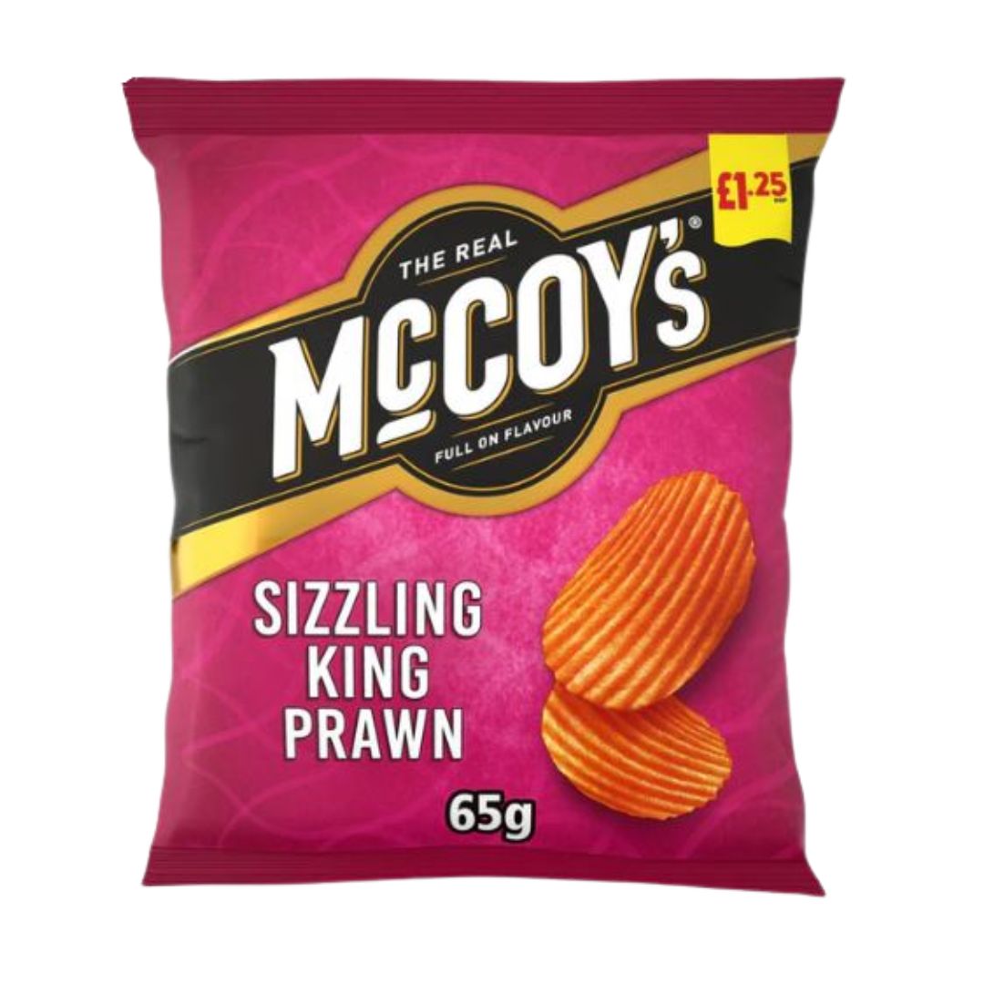McCoys Sizzling Prawn Cocktail Crisps 45g (UK)