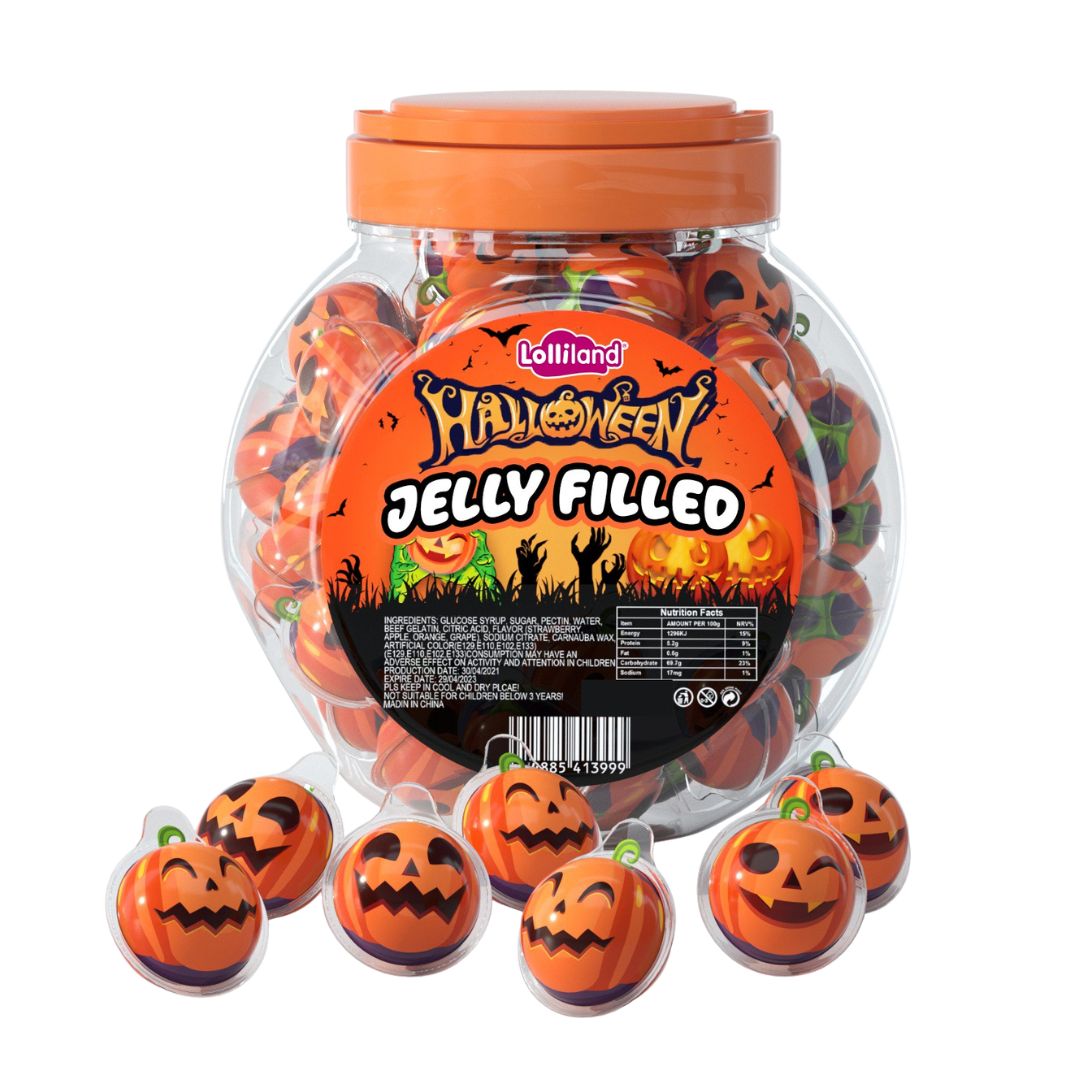 Jelly Filled Pumpkin Jar 300g (20pc)