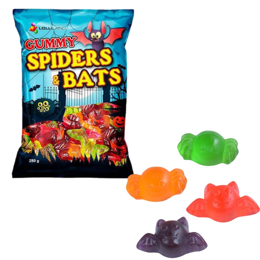 Gummi Bats &amp; Spiders 250g