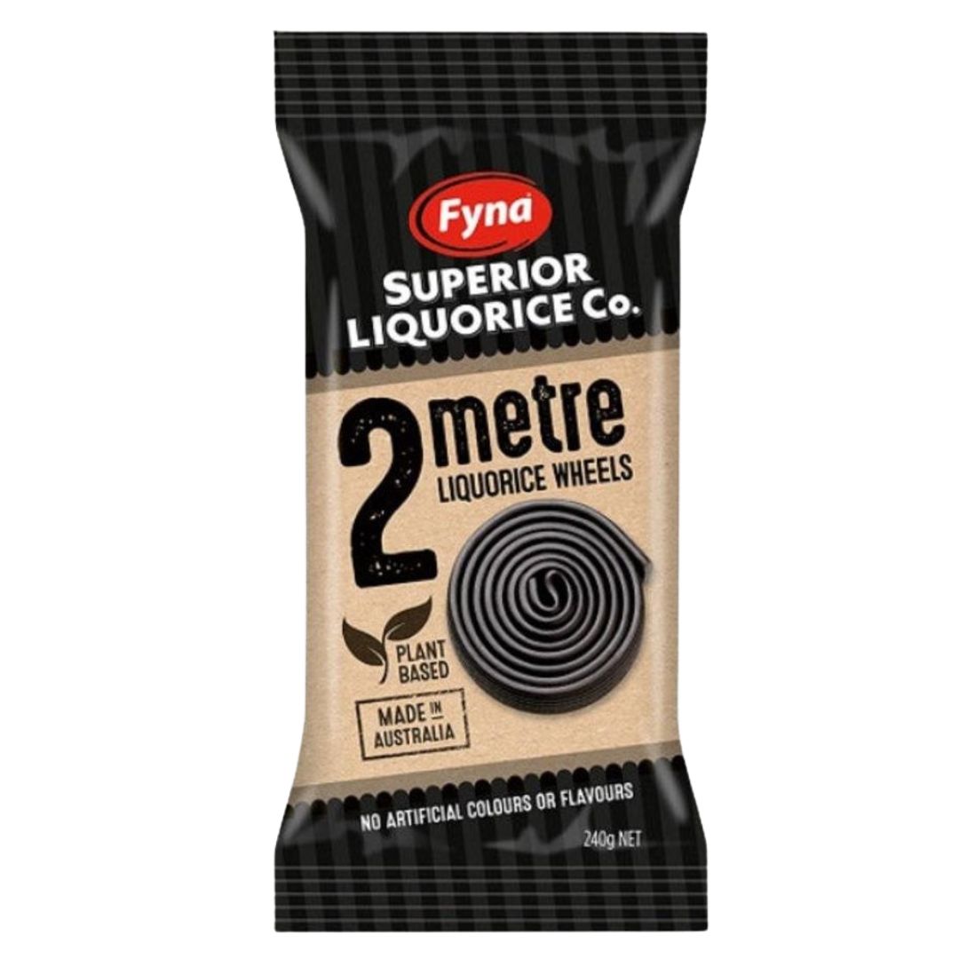 Licorice Wheel 2m (Two Metre) - 240g