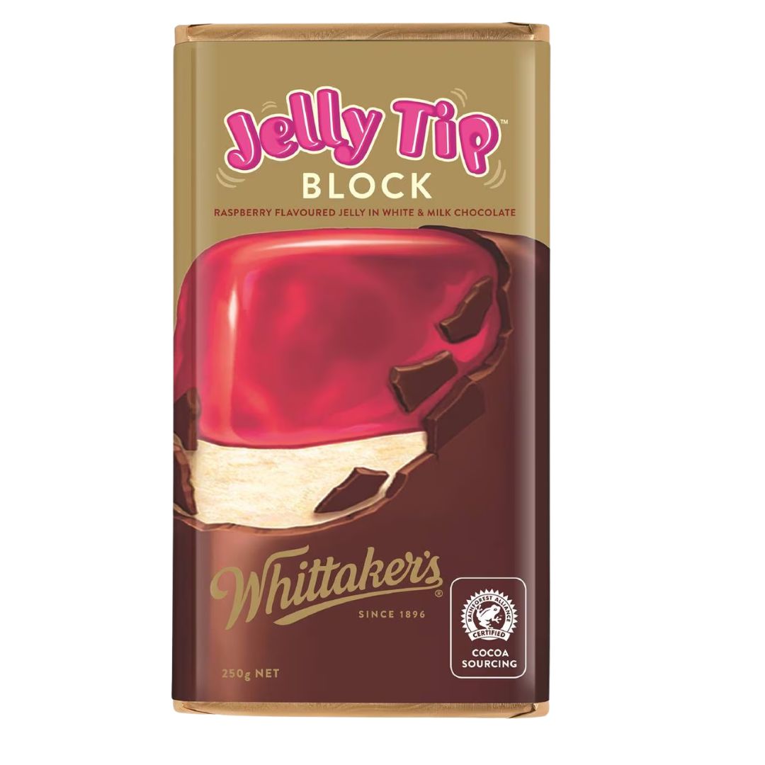 Whittakers Chocolate Block 250g - Jelly Tip