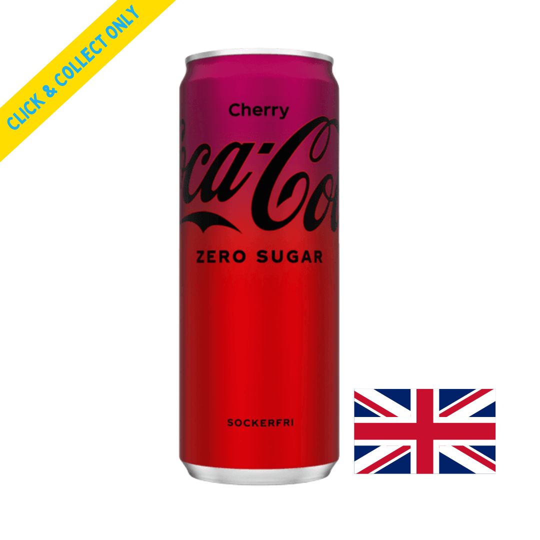 Coca Cola Cherry Zero Sugar 250ml (UK)