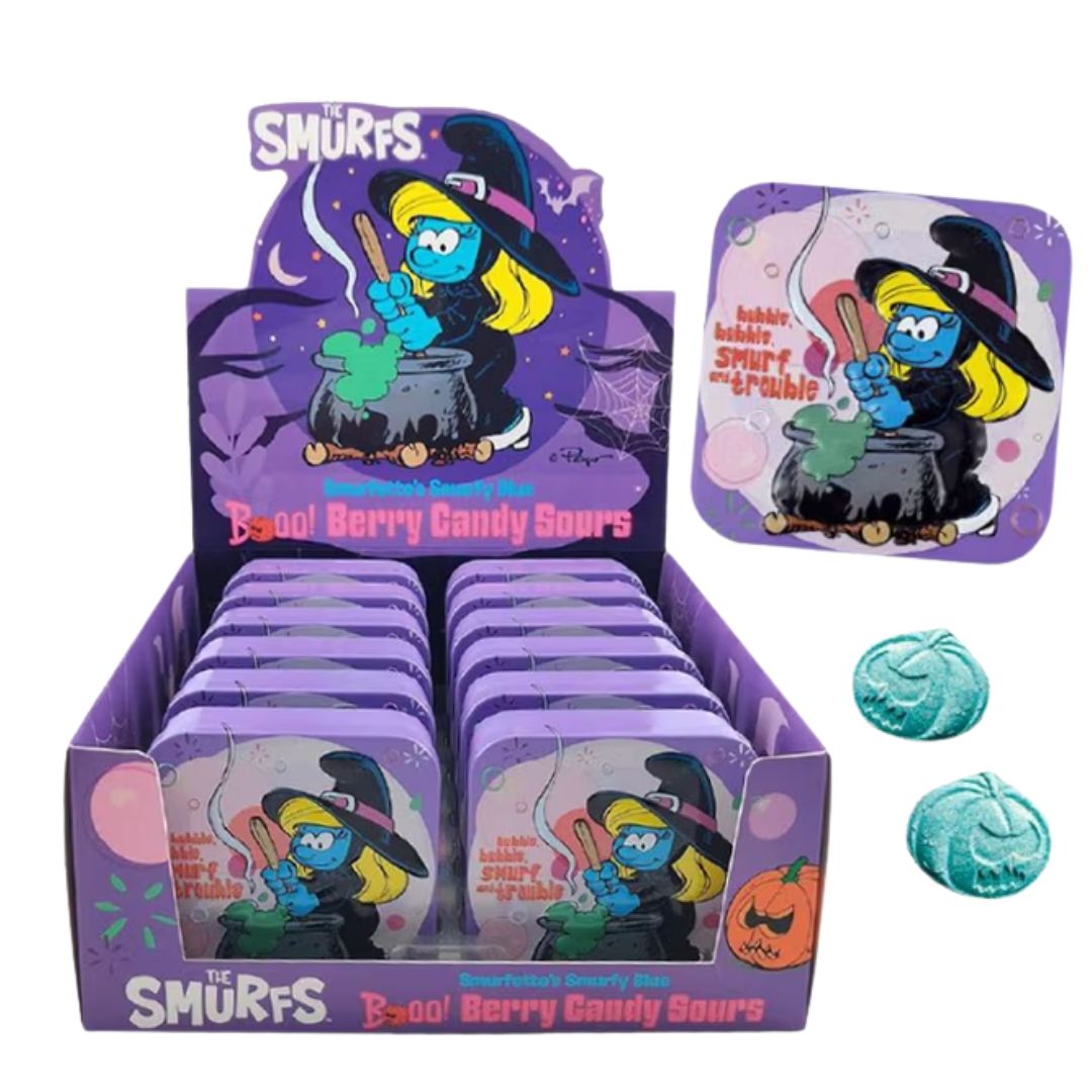 The Smurfs Boo Berry Candy Sours Tin