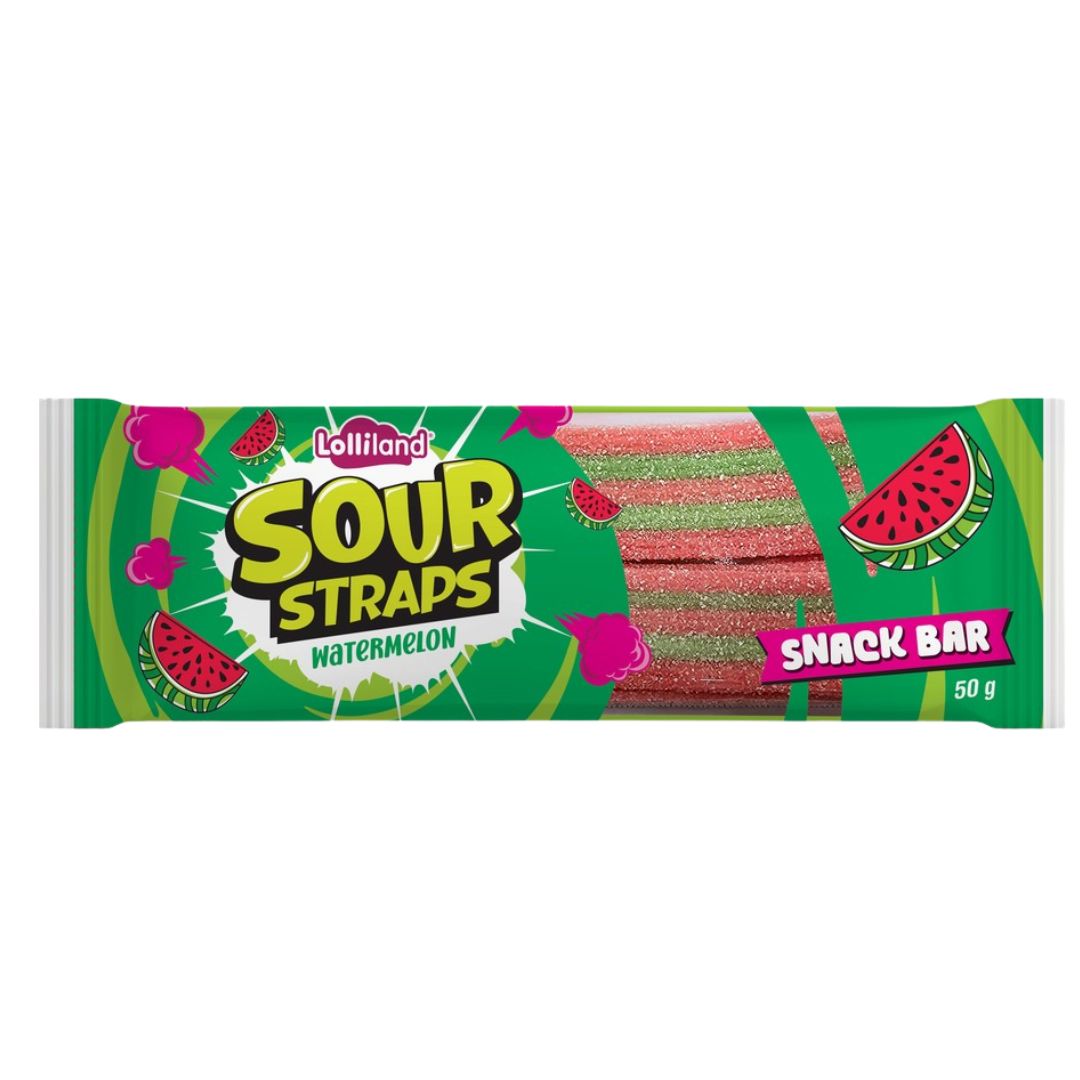 Sour Straps Snack Bar 50g - Watermelon