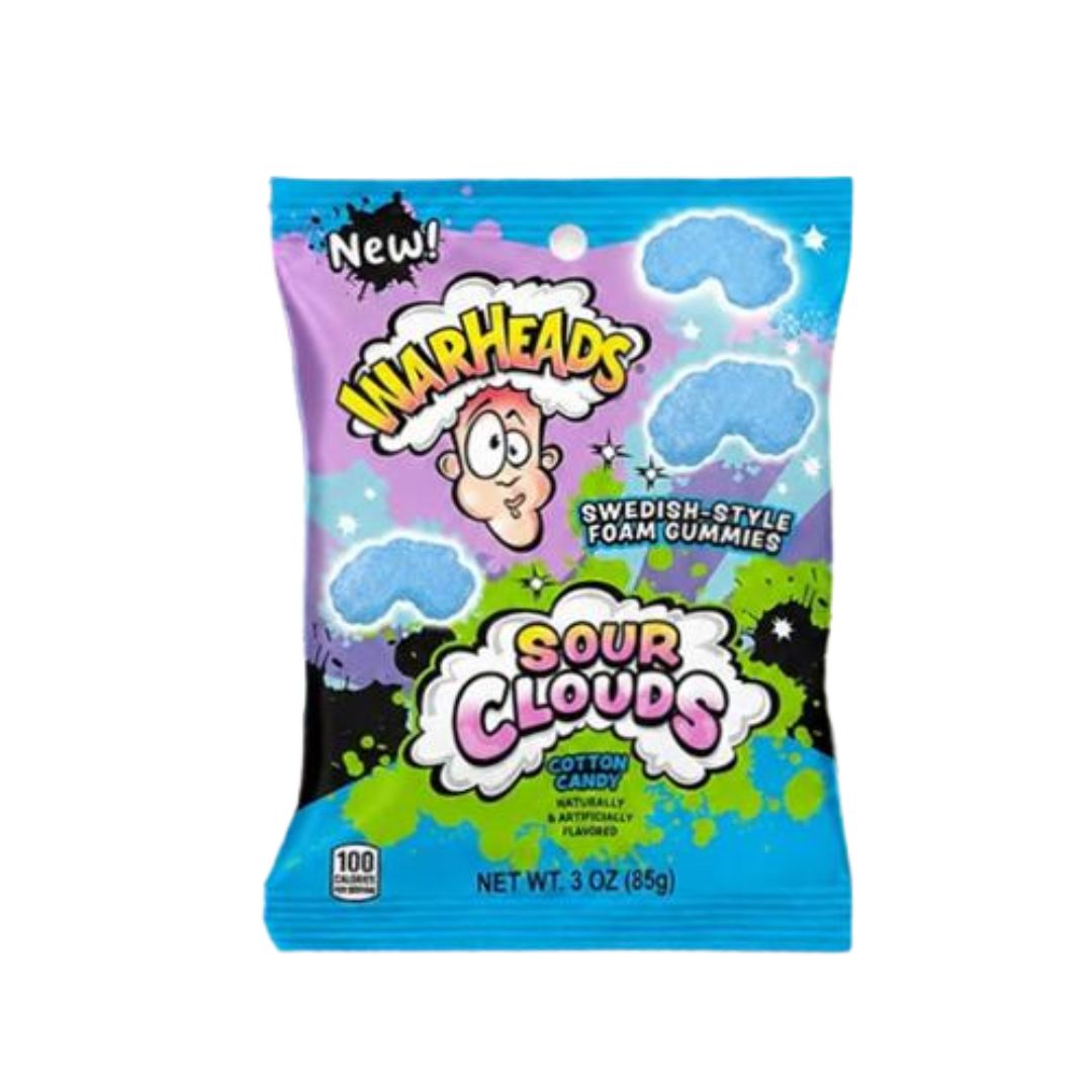 Warheads Sour Clouds 85g - Cotton Candy
