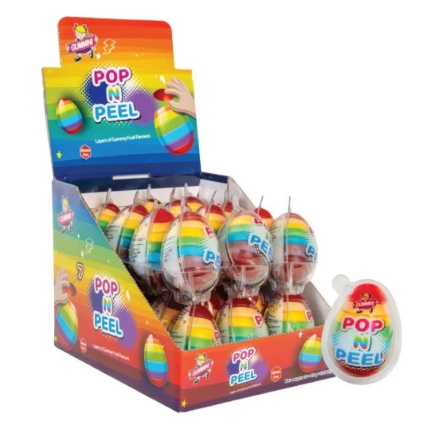Pop N Peel Candy Egg 85g