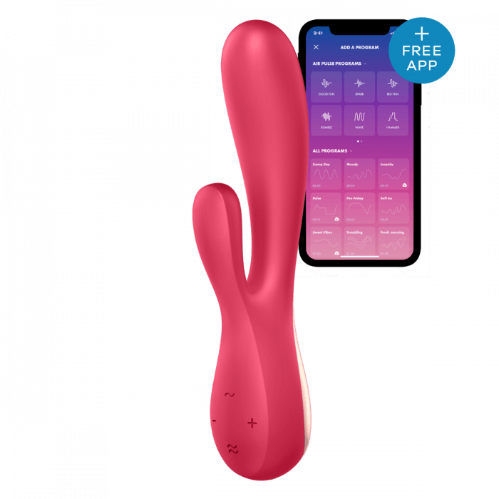 SATISFYER - clitoris en vagina stimulans MONO FLEX VIBRATOR RODE BES