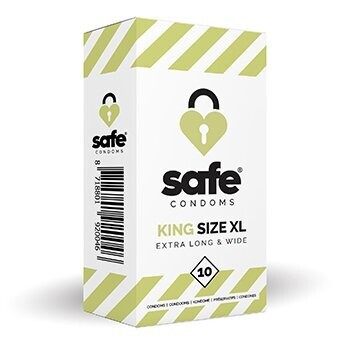 SAFE - CONDOOMS - KING SIZE XL (10 STUKS)