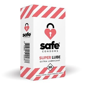 SAFE - CONDOOMS - EXTRA GLIJMIDDEL (10 STUKS)