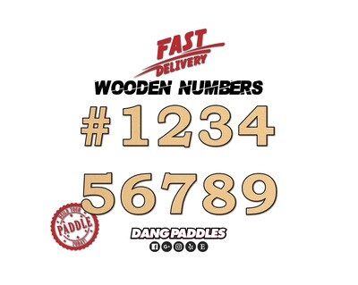 Wooden English Numbers