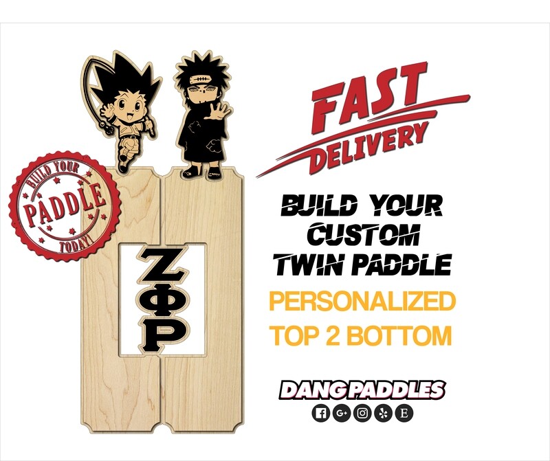 3ft Custom Twin Greek Paddles 3ft Custom Twin Greek Paddles