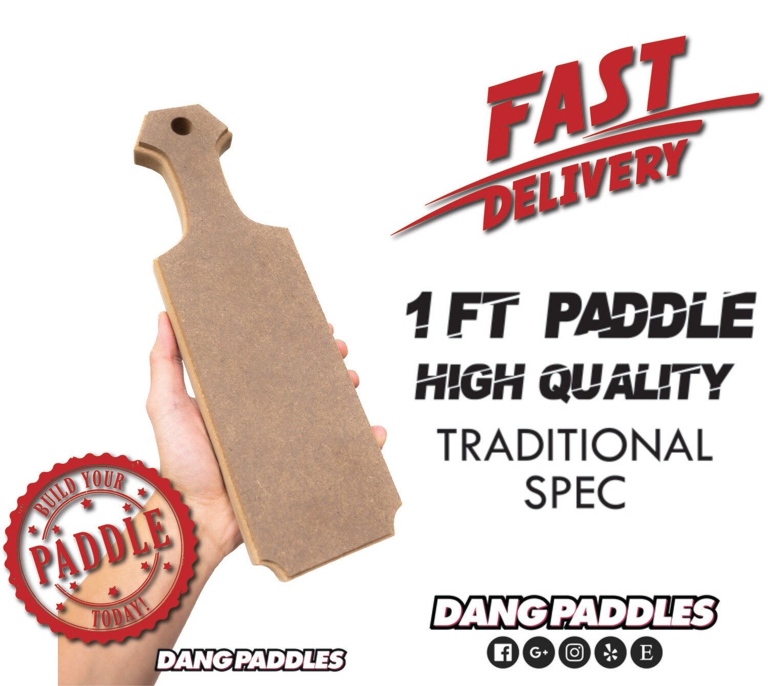 1ft Traditional Greek Paddle