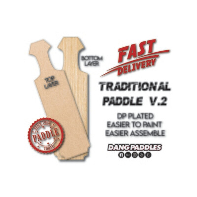 5ft Traditional Paddle V2 [DP Plated]