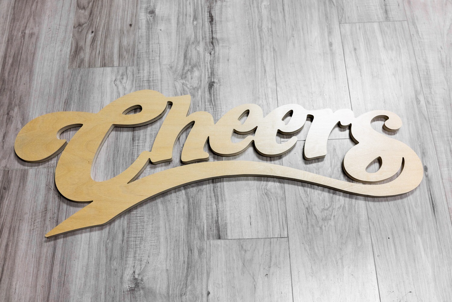 24&quot; - 30&quot; Wooden Word Name Cut Out - Gloss Finished