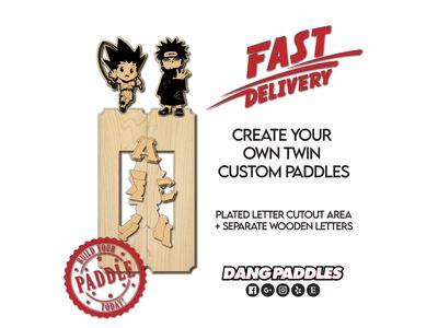 5ft Custom Twin Paddles