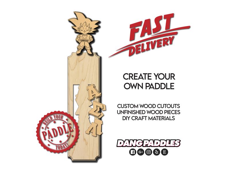 5ft Custom Greek Paddle