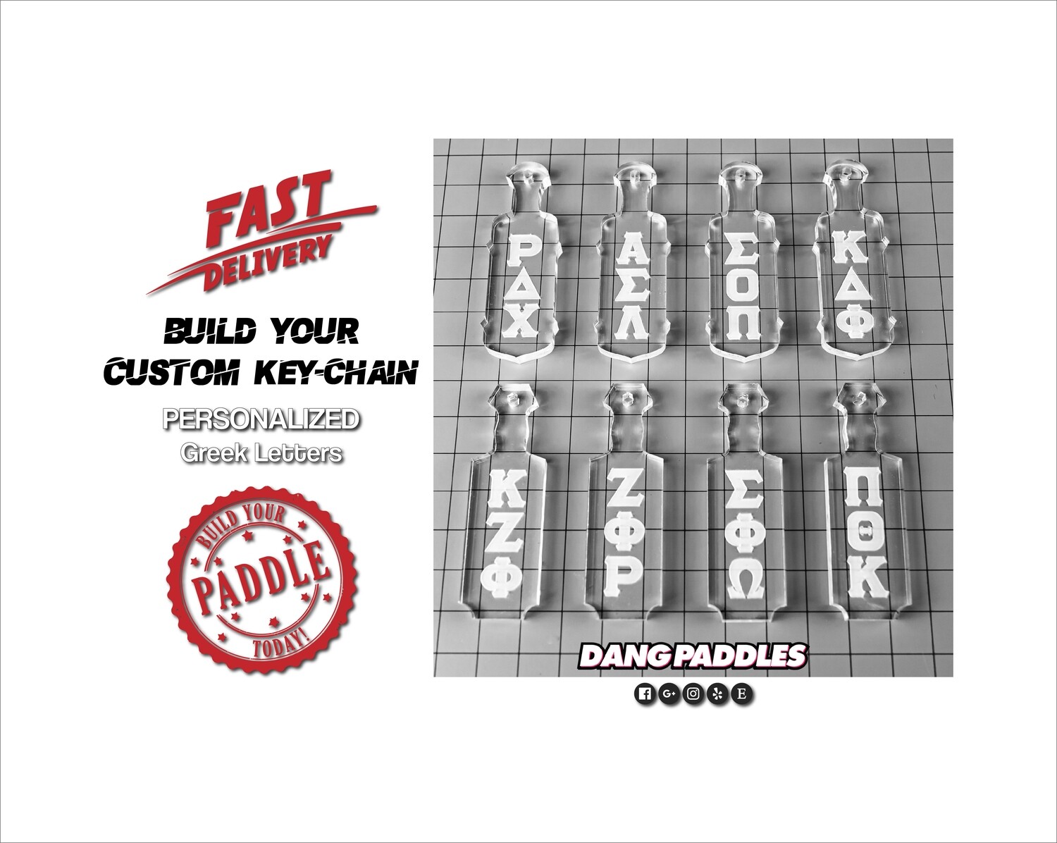 Clear Acrylic Keychains