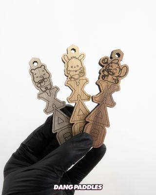 Custom Top + Greek Letter Key Chain Tiki