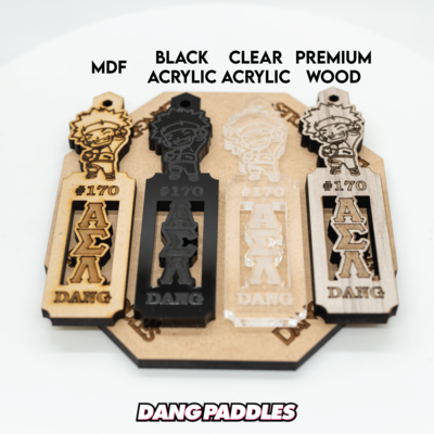 Mini Paddle Greek Keychains