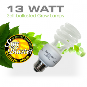 13W SunBlaster CFL 6400 Kelvin - 4 per pack