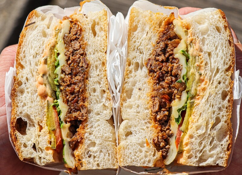 Order from Knead & Favør Bronx Chopped Cheese Sandwich