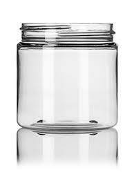 8oz Clear Tall PET Jars