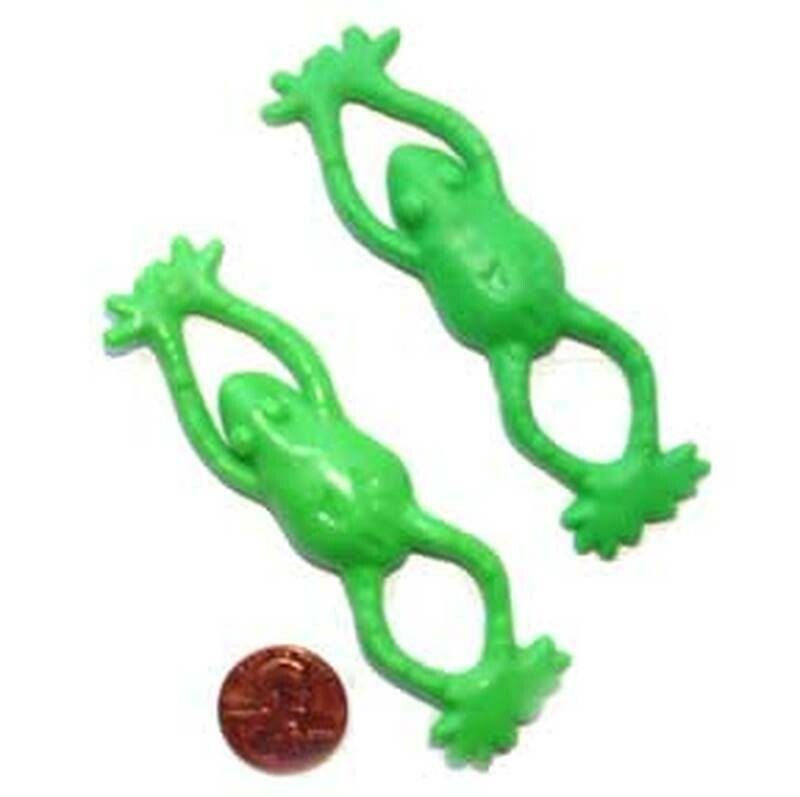 Rubber Stretchy Flying Frog Toys