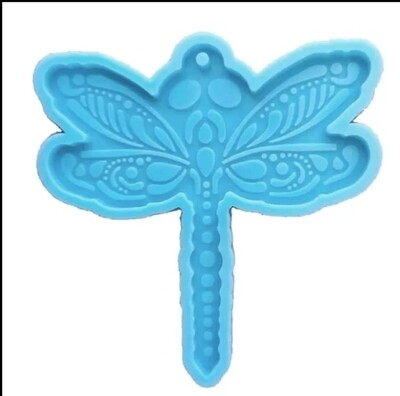 Dragonfly w Hanging Hole Silicone Freshie Mold