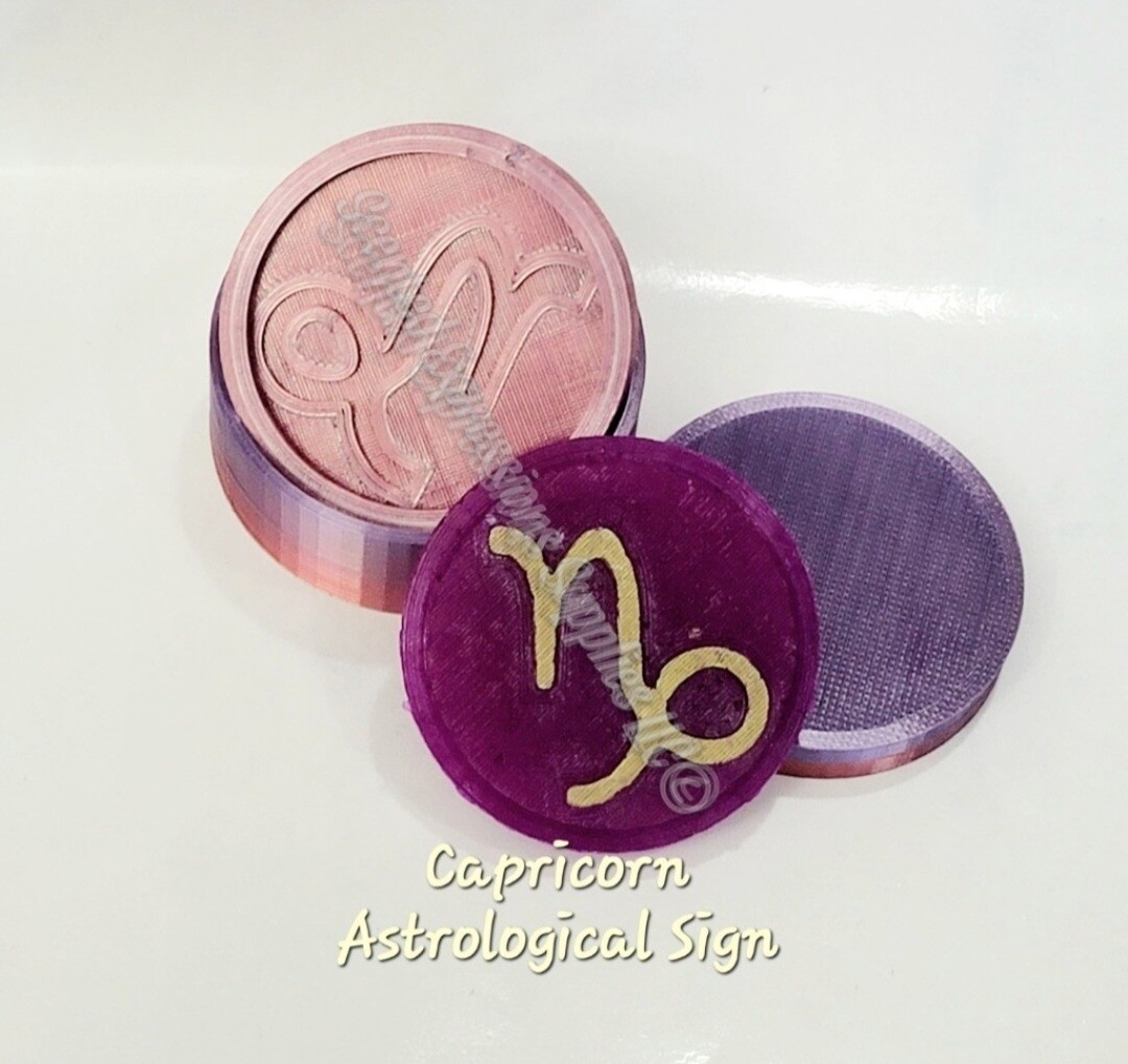 Capricorn Astrological Sign Aroma Bead Freshie Solid Shampoo Bath Bomb 3D Mold