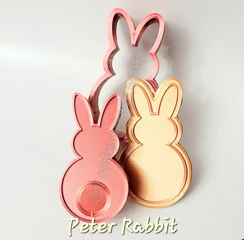 Peter Rabbit Easter Bunny Bath Bomb 3D Mold