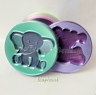 Elephant Aroma Bead Freshie Solid Shampoo Bubble Dough 3D Mold
