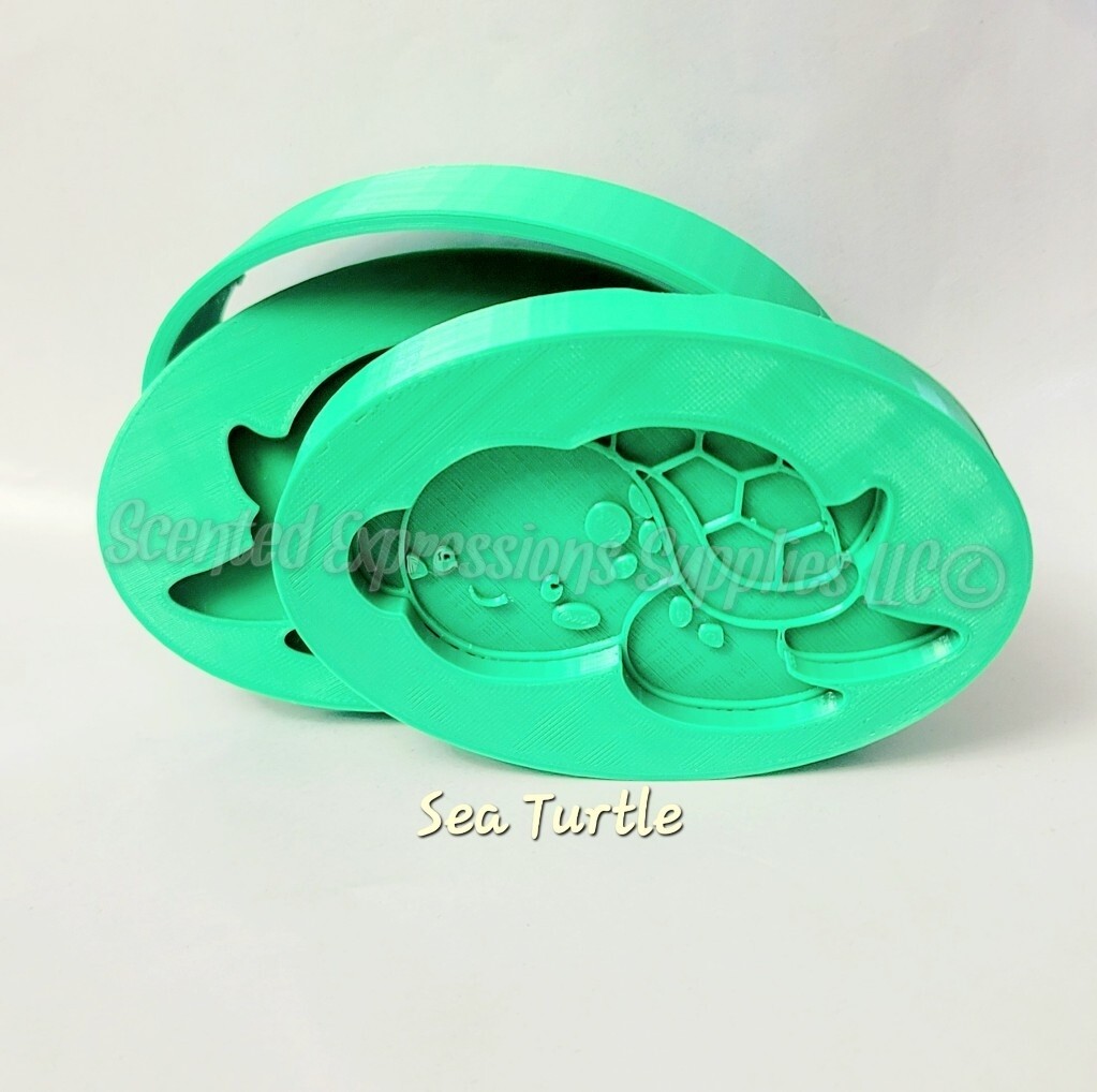 Sea Turtle Bubble Dough Bar Solid Shampoo 3D Mold
