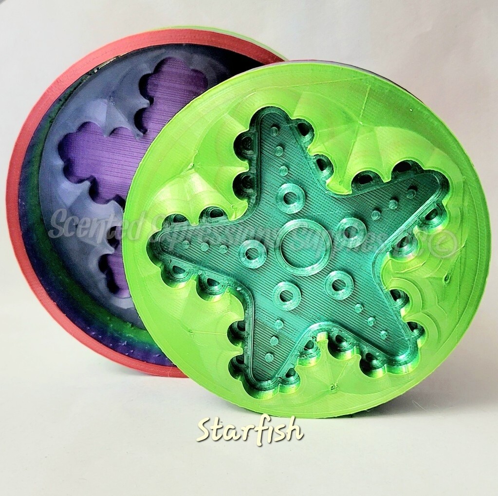 Starfish Bubble Dough Solid Shampoo 3D Mold