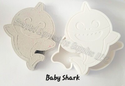 Baby Shark Bath Bomb Solid Shampoo 3D Mold