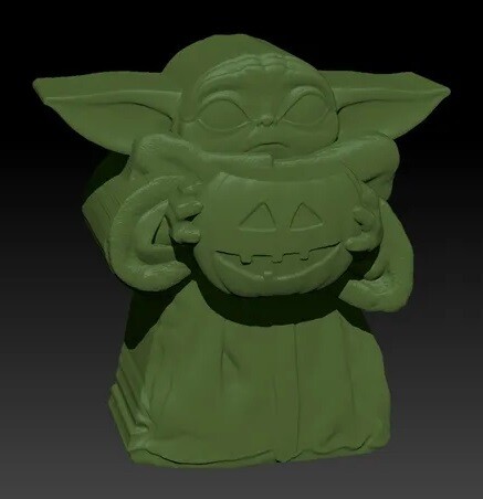 Yoda Halloween Bath Bomb Solid Shampoo 3D Mold