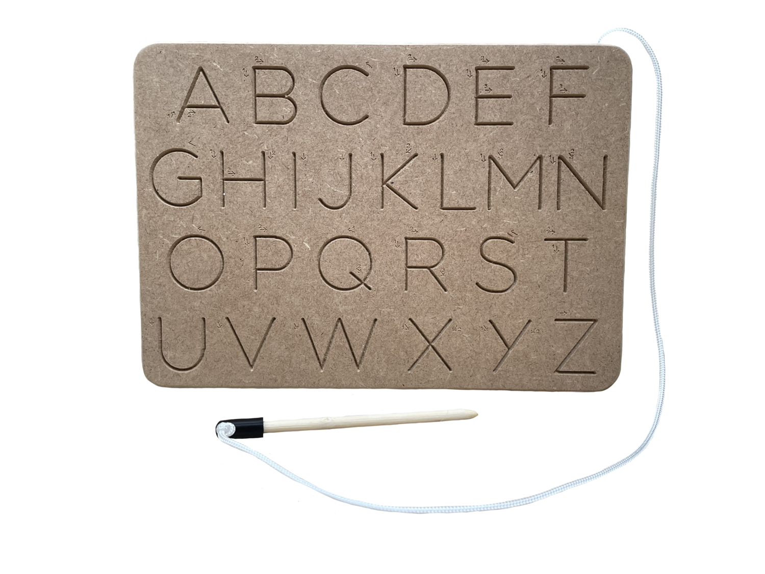 [Version 1] Planche de traçage réversible : Lettres majuscules capitales et minuscules cursives