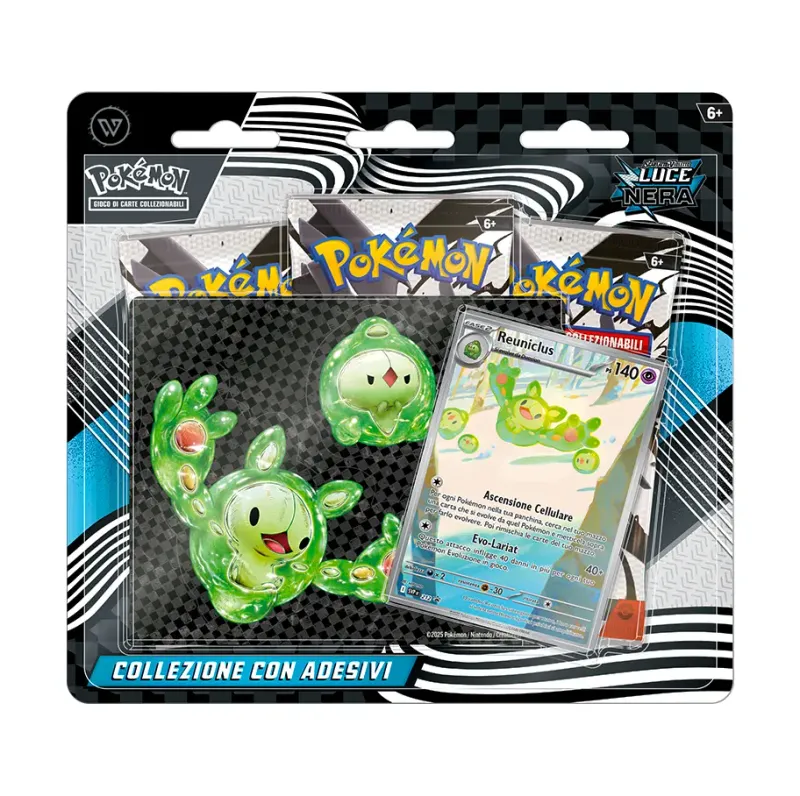POKEMON COLLEZIONE CON ADESIVO REUNICLUS ITA