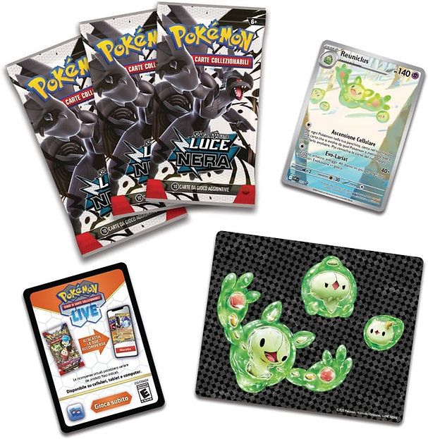 POKEMON COLLEZIONE CON ADESIVO REUNICLUS ITA
