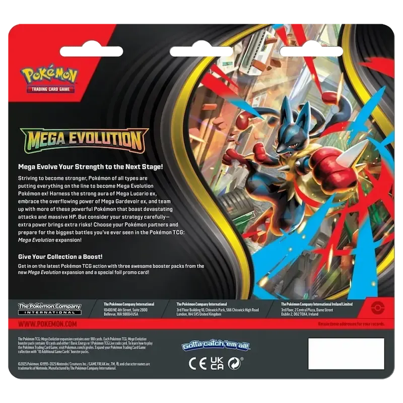 POKEMON MEGAEVOLUZIONE - 3 PACK BLISTER ITA