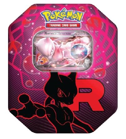 POKEMON TIN DA COLLEZIONE TEAM ROCKET MEWTWO EX-NIDOKING EX-PERSIAN EX ITA