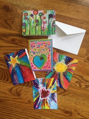 Whimsical Colorful Notecards