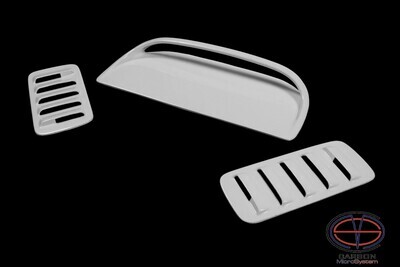 2 Inserts and Hood Scoop from Fiberglass for TOYOTA Celica  ST185 GT4
