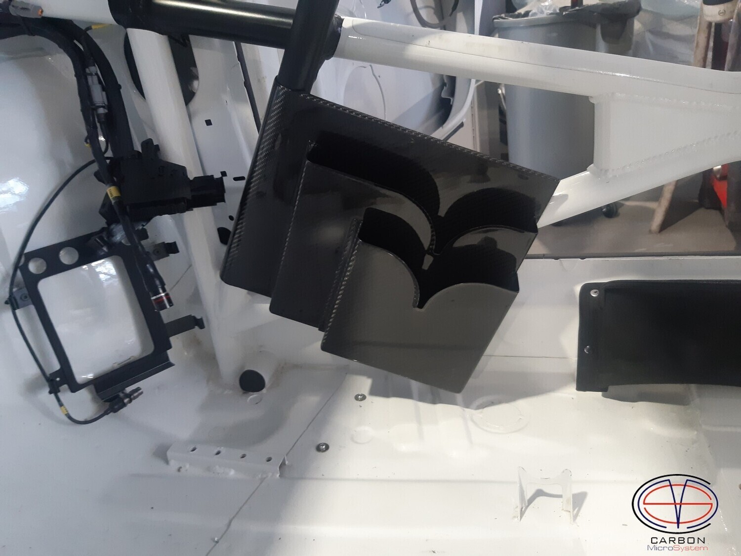 Carbon fiber Rally Car Roll Cage Co Driver Map Holder Document Pocket​