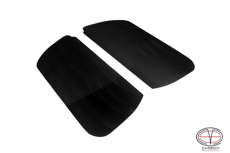 Door cards (flat) for BMW E46 coupe from Carbon Fiber
