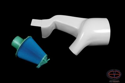 Cold air intake from fiberglass + Filter for engine 4A-GE - TOYOTA Levin/Trueno AE110, AE111
