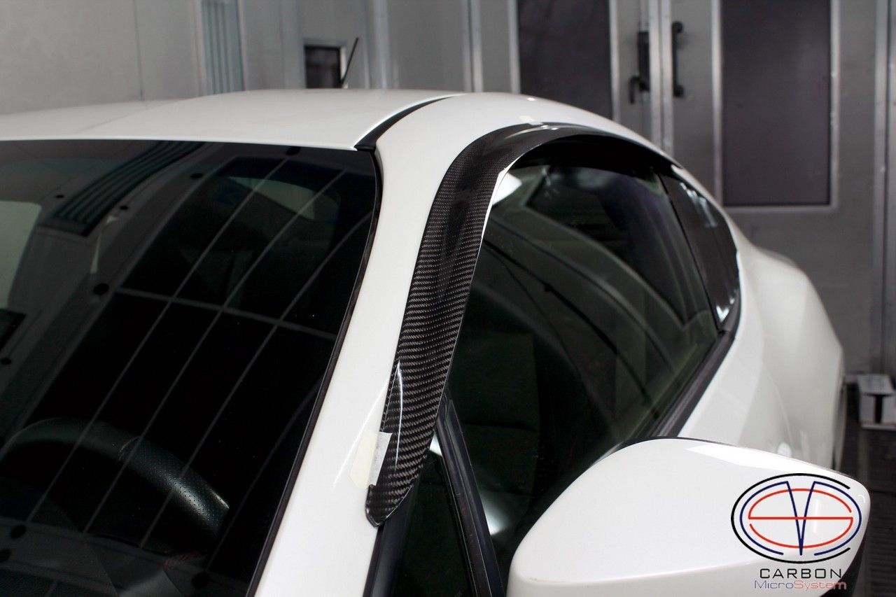 Window Wind - Rain Deflectors from Carbon Fiber for TOYOTA GT86, Subaru BRZ, Scion FR-S