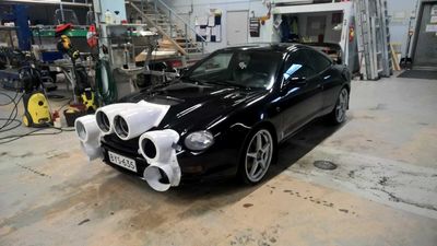 TTE rally light pods from Fiberglass for TOYOTA Celica ST205 GT4