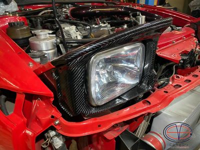 Headlight Door / Surround from Carbon Fiber for TOYOTA Celica  ST18 GT4