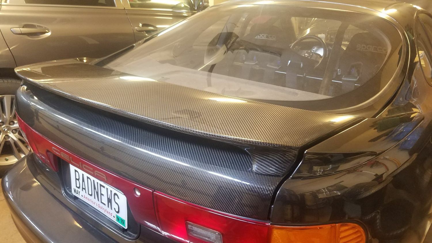 Rear spoiler from Carbon Fiber for TOYOTA Celica  ST182, ST185 GT4